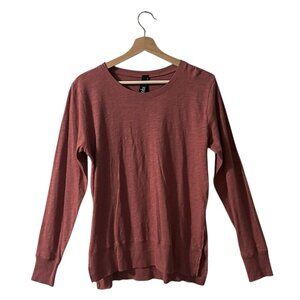 bobi Long Sleeve Tee in Dusty Rose